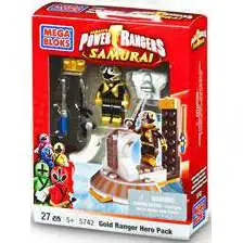 Mega Bloks Power Rangers Samurai Gold Hero Pack Set #5742