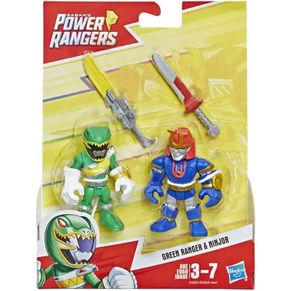 Power Rangers Playskool Heroes Green Ranger & Ninjor Figure 2-Pack