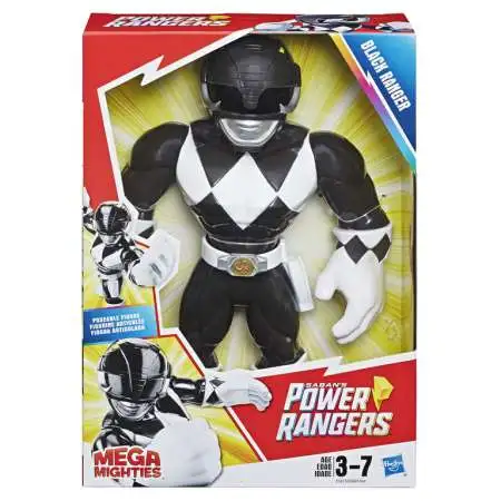 Power Rangers Playskool Heroes Mega Mighties Black Ranger 10-Inch Figure