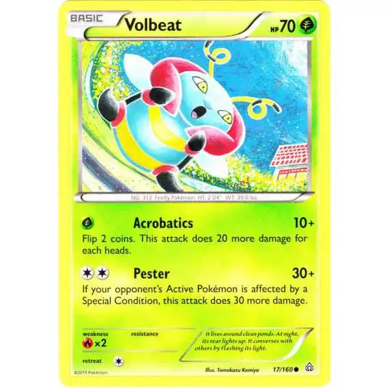 Pokemon X & Y Primal Clash Common Volbeat #17