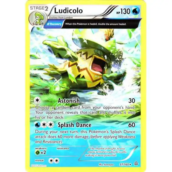 Pokemon X & Y Primal Clash Rare Ludicolo #37