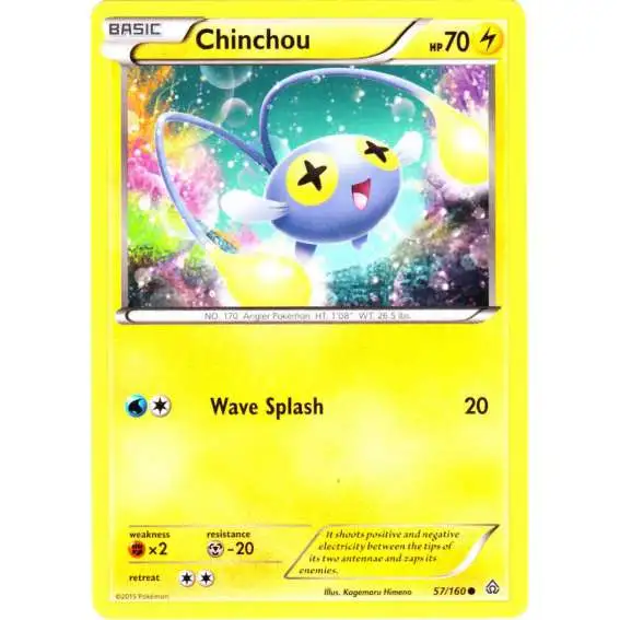 Pokemon X & Y Primal Clash Common Chinchou #57