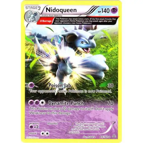 Pokemon X & Y Primal Clash Reverse Holo Nidoqueen #69