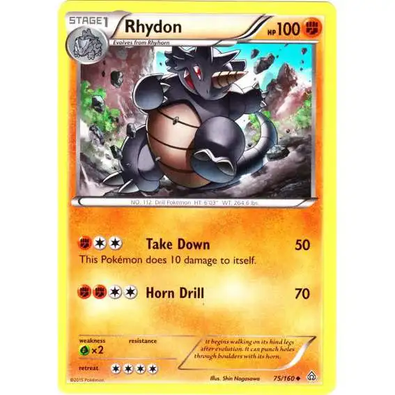 Pokemon X & Y Primal Clash Uncommon Rhydon #75