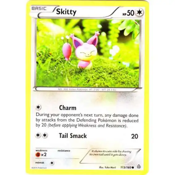 Pokemon X & Y Primal Clash Common Skitty #113