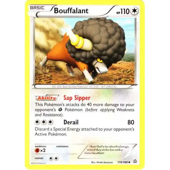 Pokemon X & Y Primal Clash Uncommon Bouffalant #119