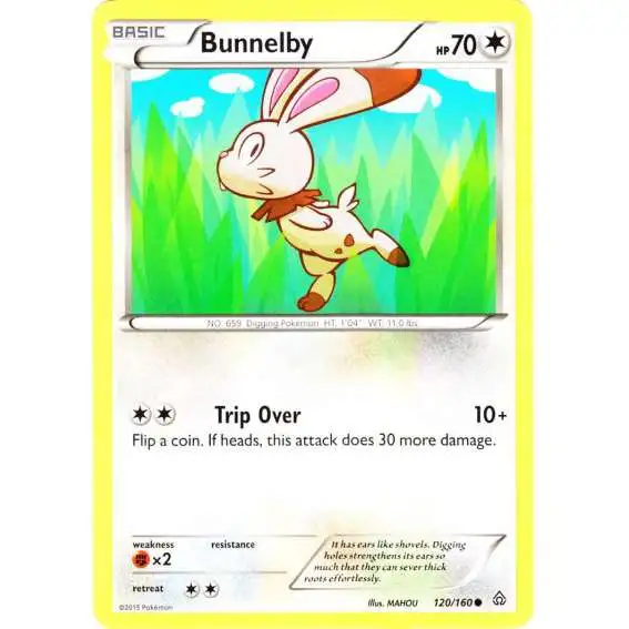 Pokemon X & Y Primal Clash Common Bunnelby #120