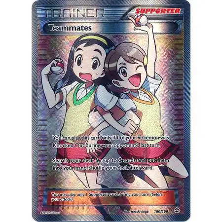 Pokemon X & Y Primal Clash Ultra Rare Teammates #160 [Damaged]