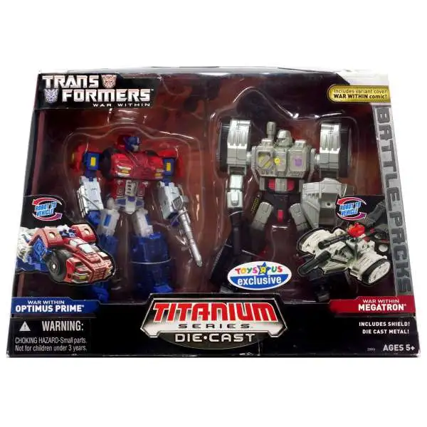 Transformers War Within TItanium Series Optimus Prime & Megatron 6-Inch 6" Diecast Figure