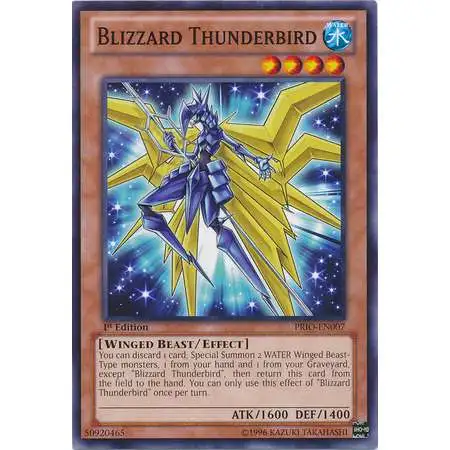 YuGiOh Trading Card Game Primal Origin Common Blizzard Thunderbird PRIO-EN007