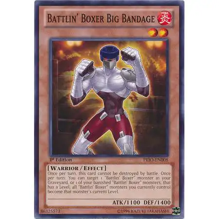 YuGiOh Trading Card Game Primal Origin Common Battlin' Boxer Big Bandage PRIO-EN008
