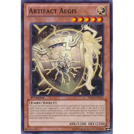 YuGiOh Trading Card Game Primal Origin Common Artifact Aegis PRIO-EN014