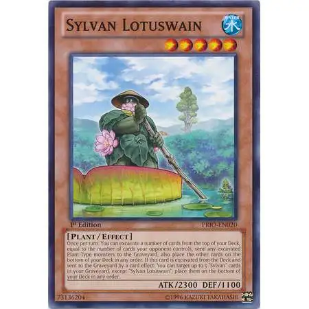YuGiOh Trading Card Game Primal Origin Common Sylvan Lotuswain PRIO-EN020