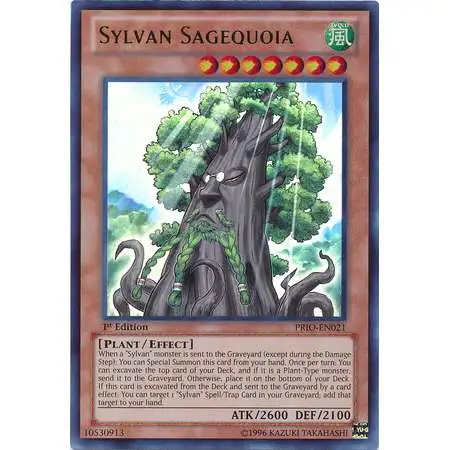 YuGiOh Trading Card Game Primal Origin Ultra Rare Sylvan Sagequoia PRIO-EN021