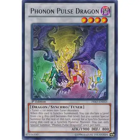 YuGiOh Trading Card Game Primal Origin Rare Phonon Pulse Dragon PRIO-EN055