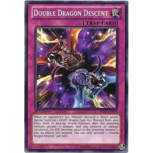 YuGiOh Trading Card Game Primal Origin Common Double Dragon Descent PRIO-EN069