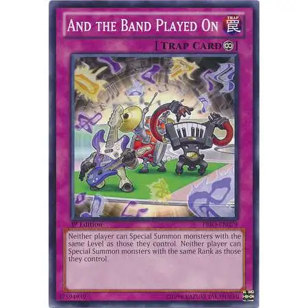 YuGiOh Trading Card Game Primal Origin Common And the Band Played On PRIO-EN079