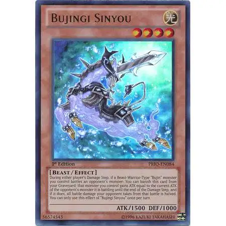 YuGiOh Trading Card Game Primal Origin Ultra Rare Bujingi Sinyou PRIO-EN084