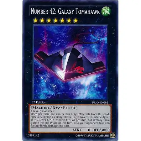 YuGiOh Trading Card Game Primal Origin Common Number 42: Galaxy Tomahawk PRIO-EN092