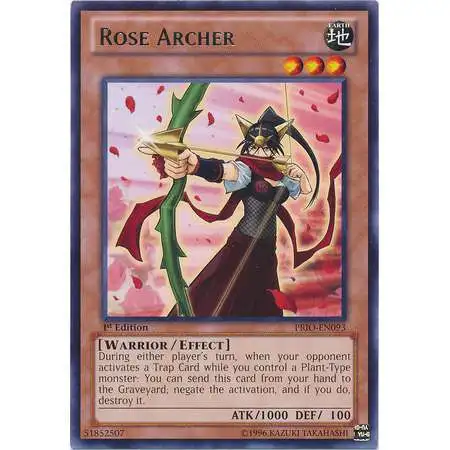 YuGiOh Trading Card Game Primal Origin Rare Rose Archer PRIO-EN093