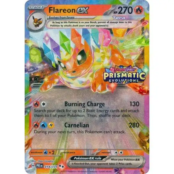pokemon flareon ex card Generations Radiant Collection Full Art #RC28 PSA 9 When Pokemon Flareon-EX (Full Art) - RC28/RC32