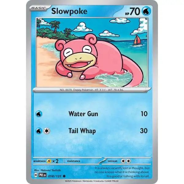 Pokemon Trading Card Game Prismatic Evolutions Common Slowpoke #18