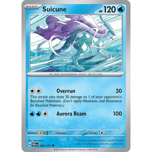 Pokemon Trading Card Game Prismatic Evolutions Uncommon Suicune #24