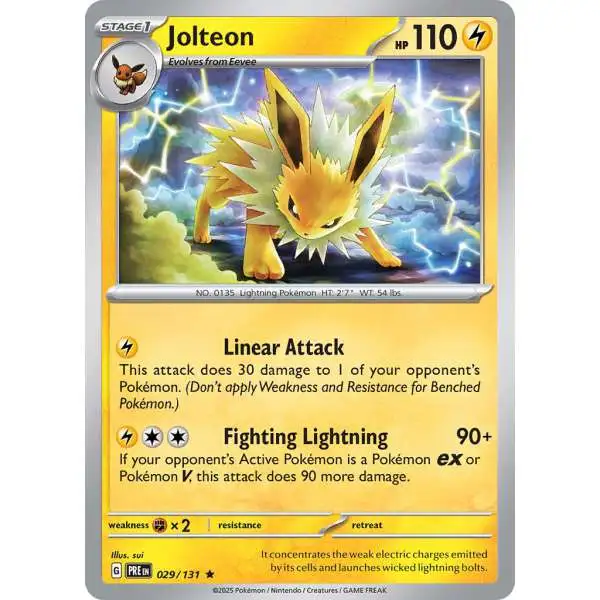 Pokemon Trading Card Game Prismatic Evolutions Rare Jolteon #29