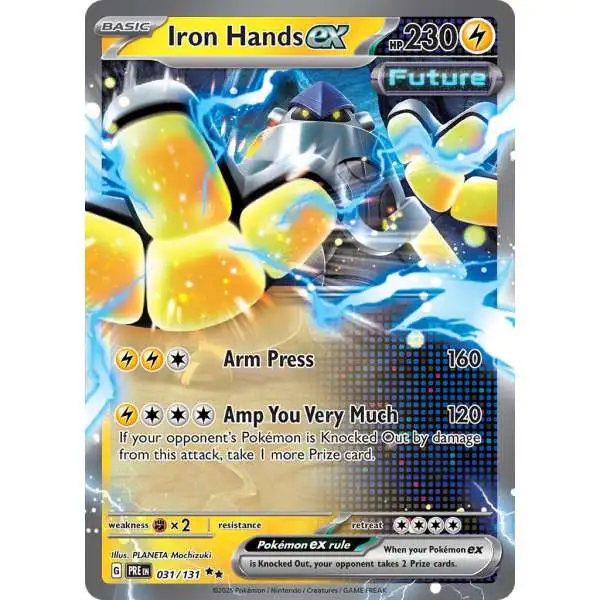 Pokemon Trading Card Game Prismatic Evolutions Double Rare Iron Hands ex #31
