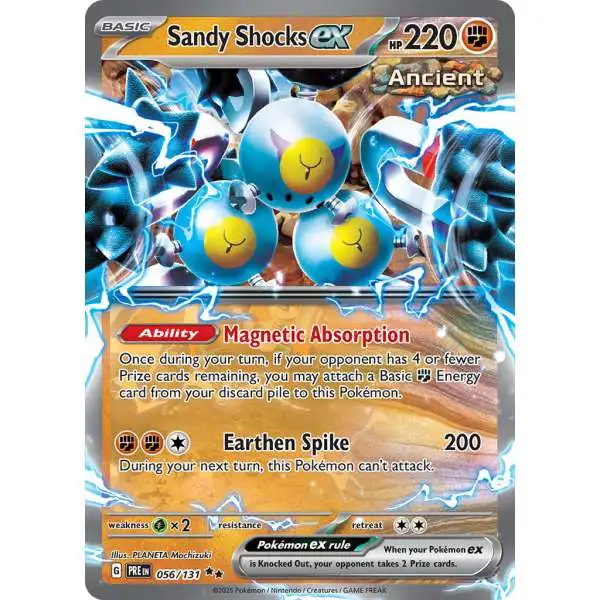 Pokemon Trading Card Game Prismatic Evolutions Double Rare Sandy Shocks ex #56