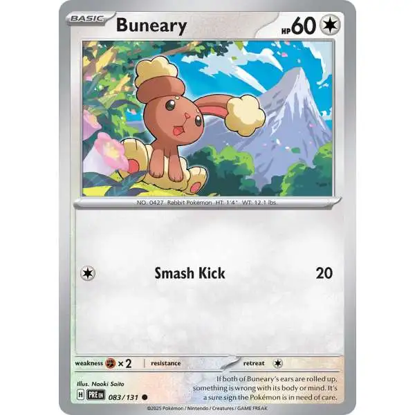 Pokemon Trading Card Game Prismatic Evolutions Common Buneary #83