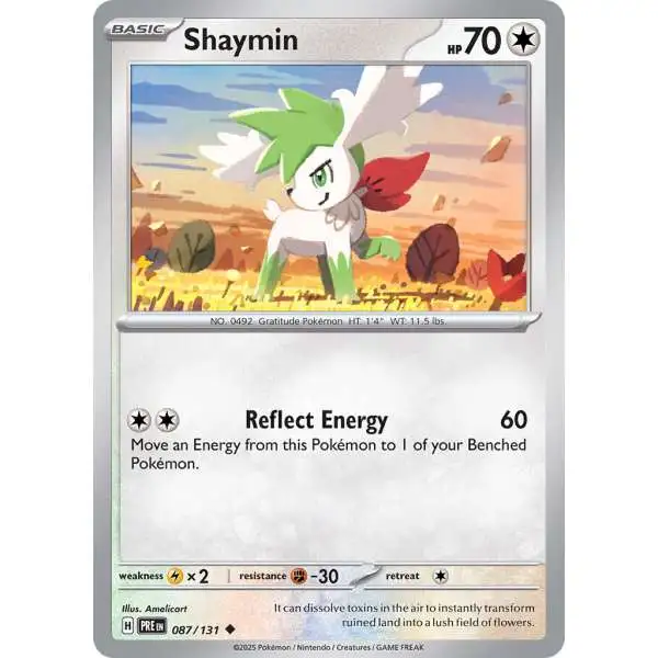 Pokemon Trading Card Game Prismatic Evolutions Uncommon Shaymin #87