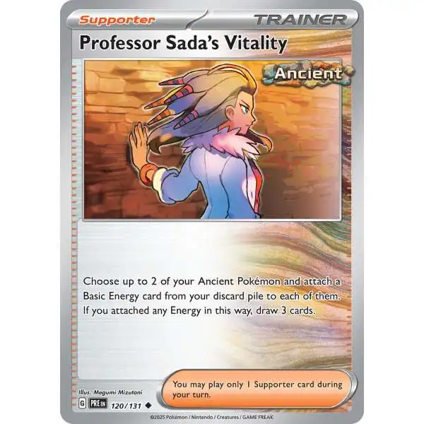 Pokemon Trading Card Game Prismatic Evolutions Uncommon Professor Sada's Vitality #120
