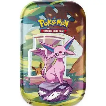Pokemon Scarlet & Violet Prismatic Evolutions Espeon Mini Tin [2 Booster Packs & Tin]