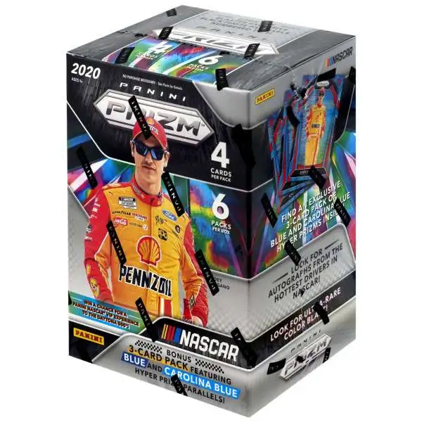 NASCAR Panini 2020 Prizm Racing Trading Card BLASTER Box [6 Packs + Bonus Pack]