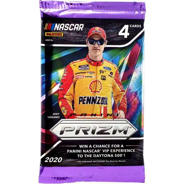 NASCAR Panini 2020 Prizm Racing Trading Card RETAIL Pack [4 Cards]
