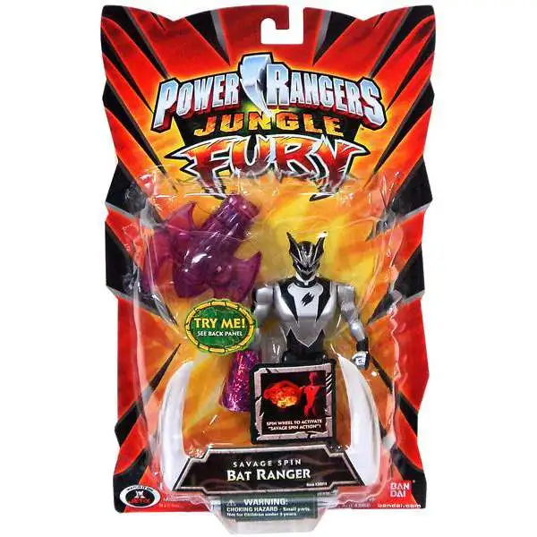 Power Rangers Jungle Fury Savage Spin Bat Ranger Action Figure