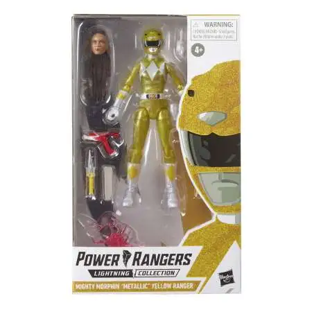 Power Rangers Mighty Morphin Lightning Collection Yellow Ranger Exclusive Action Figure [Metallic]