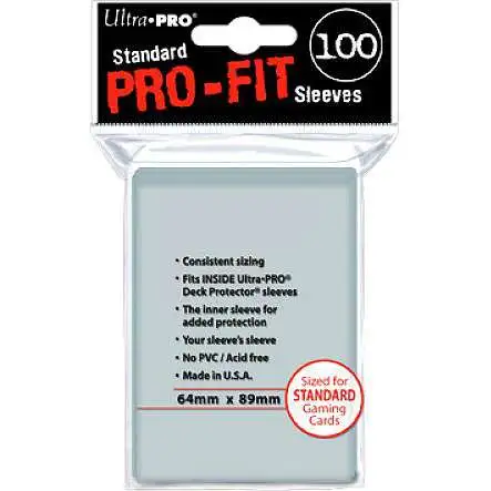 Ultra Pro Card Supplies Pro-Fit Clear Standard Card Sleeves [100 Count]