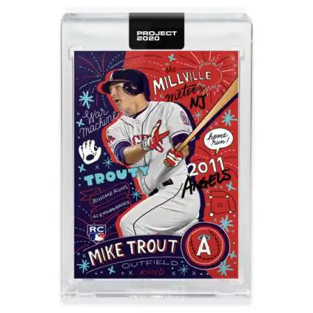 MLB Topps Project 2020 Baseball 2011 Mike Trout Trading Card [#142, by Sophia Chang]