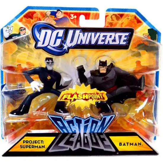 DC Universe Flashpoint Action League Project: Superman & Batman 3-Inch Mini Figures