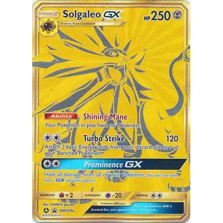 Pokemon Sun & Moon Promo Ultra Rare Solgaleo GX SM104a