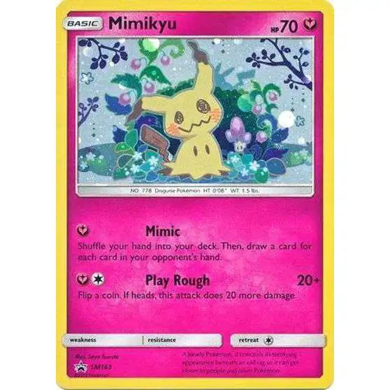 Pokemon Sun & Moon Promo Holo Rare Mimikyu SM163