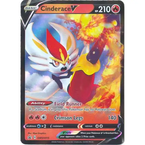 Pokemon Sword & Shield Promo Ultra Rare Cinderace V SWSH015