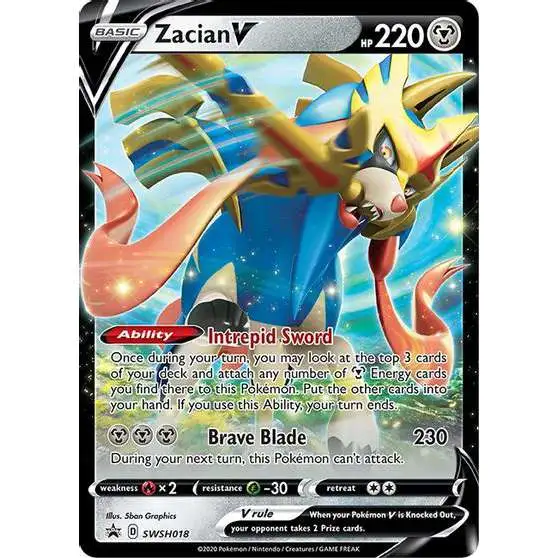 Pokemon Sword & Shield Promo Zacian V SWSH018