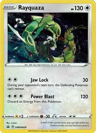 Pokemon Sword & Shield Promo Cosmos Holo Rayquaza SWSH029