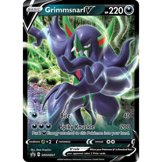 Pokemon Sword & Shield Promo Grimmsnarl V SWSH057