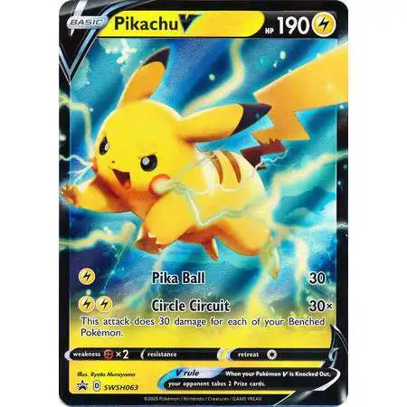 Pokemon Sword & Shield Promo Holo Rare Pikachu V SWSH063