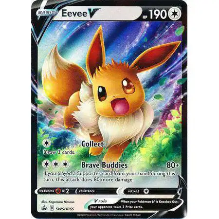 Pokemon Sword & Shield Promo Rare Holo Eevee V SWSH065