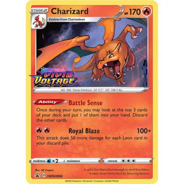 Pokemon Trading Card Game Sword & Shield Charizard Loose Deck SWSH066